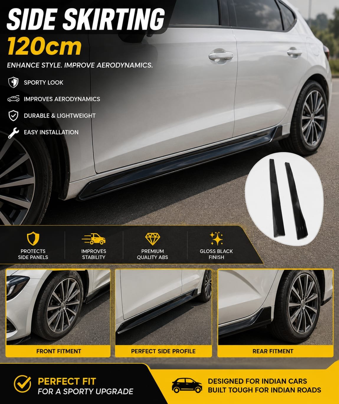 Car Side Skirting 120cm